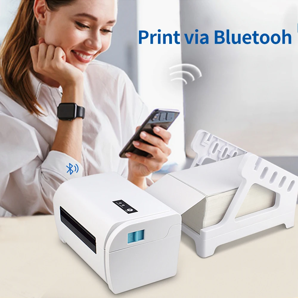 4x6 110mm A6 Label Printer Commercial Grade Direct Thermal Printer Compatible with Etsy, EBay