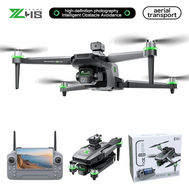 nouveau-drone-zh8-2026-avec-camera-4k-et-Ecran-moteur-brushless-20-min-de-vol-largage-aerien-quadricoptere-pliable-pour-photographie-aerienne