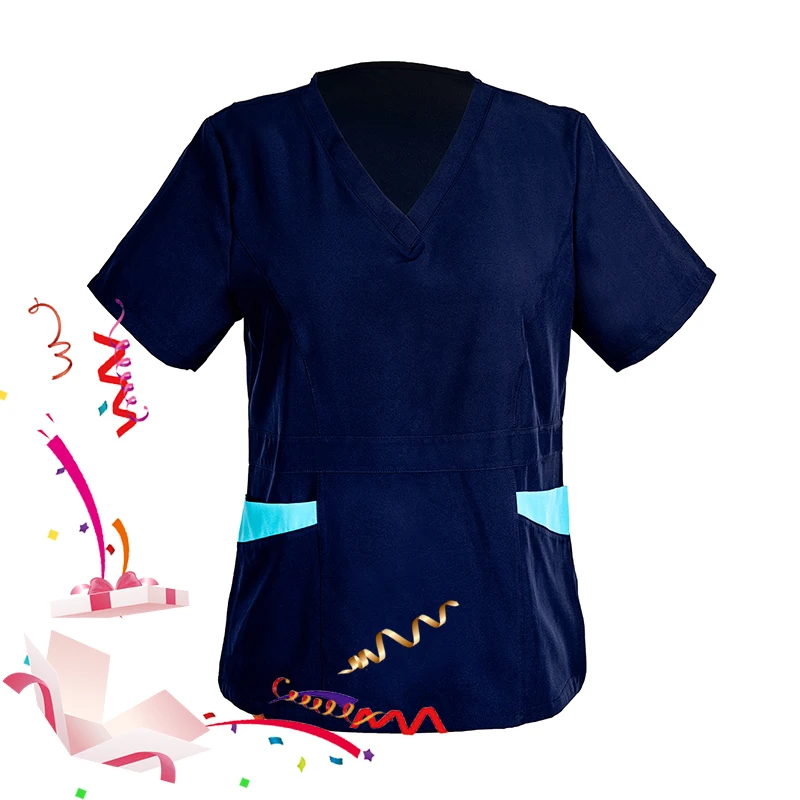 

Short Sleeved Hospital Doctor Uniforms, Dental Clinic, Medical Scrubs Suits, Pet Grooming, Veterinary Nurse Accessories