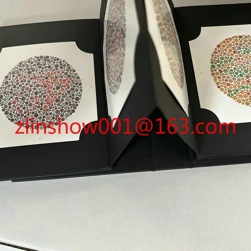 Inglês Hardcover Optometria Inspeção, Colorido Revisão Gráfico, Matching Mapa, Visual Book, 38Plate