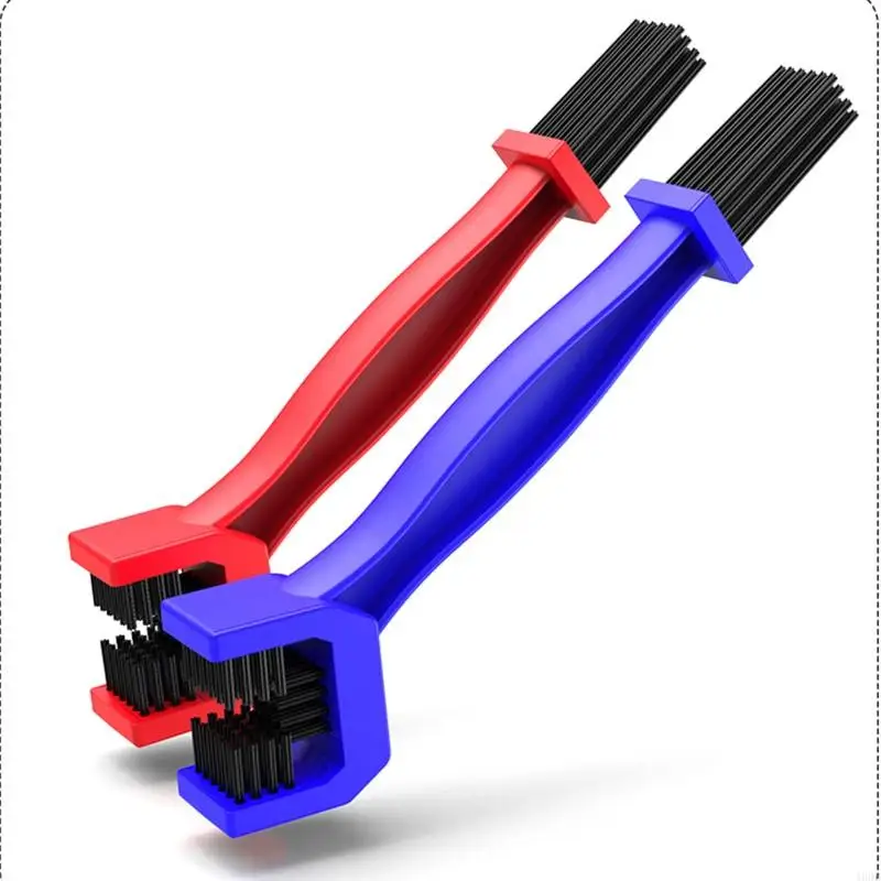 

400B Durable Motorbike Bike Chain Gears Maintenance Cleaning Brush Cleaner Double-end