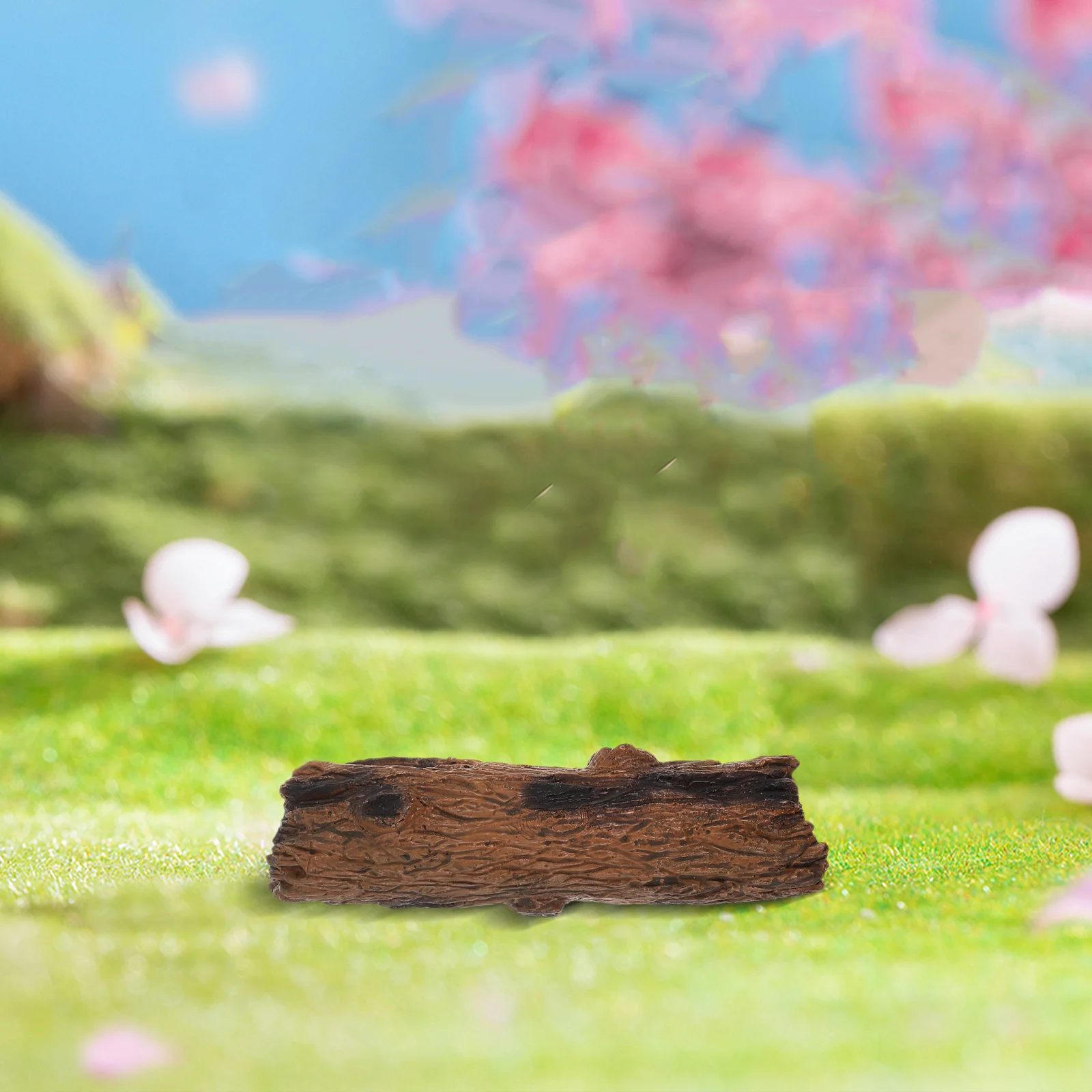 

3Pcs Resin Tree Trunk Bark Ornaments Creative Mini Landscape Decor for Sand Tables Fairy Gardens Miniature Garden Stump
