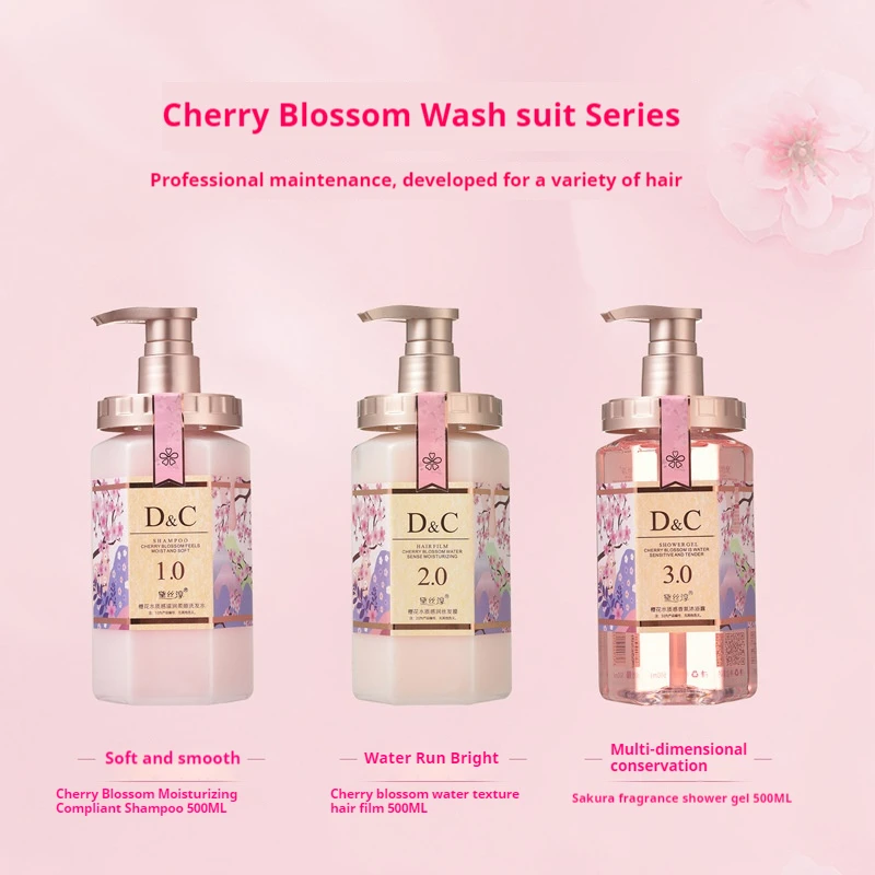 

Daisychun Sakura Trio Set | Oil Control & Skin-Softening | 72h Scent-Lock & Volumizing 500ml