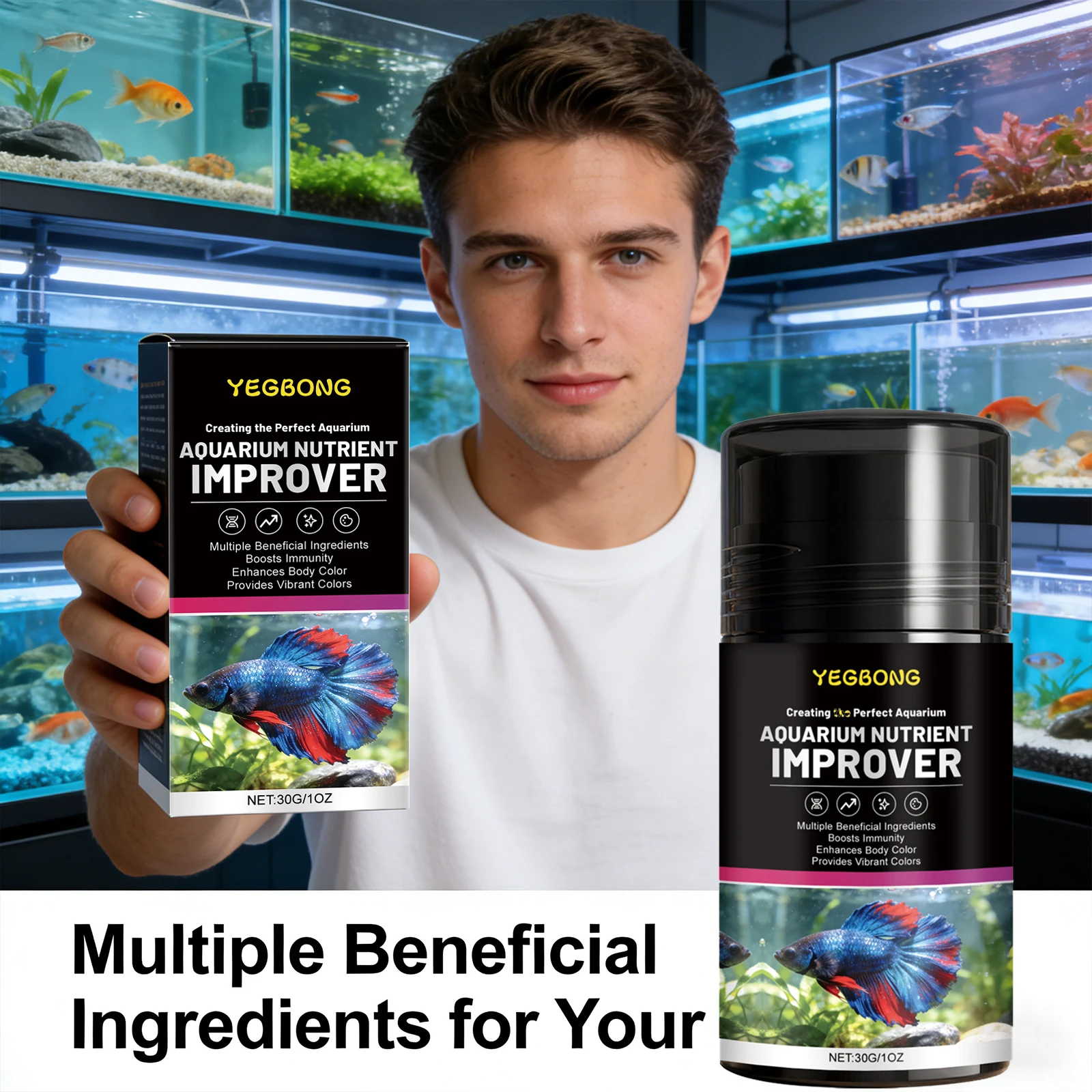 Aquarium Nutrient Improver Pro - Planted Aquarium Fertilizer ulasan dan harga