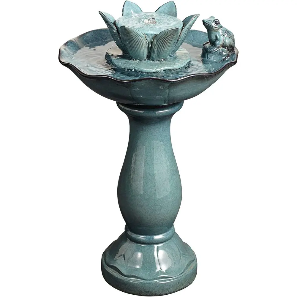 Fuente de Pedestal de Estilo Asiático Grande para Jardín, Patio o Terraza