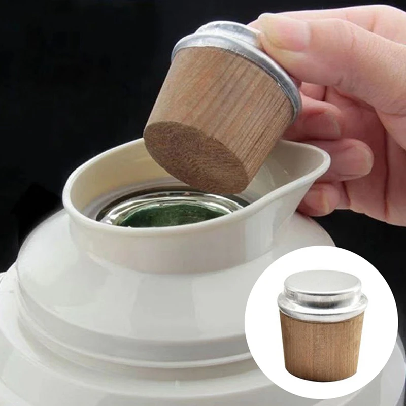 2Pcs Wood Thermos Stopper Sealed Safe Durable Vacum Flask\'s Cork Plug Lid Cap Bottle Cork Plug Replace โKettle Accessories Tool