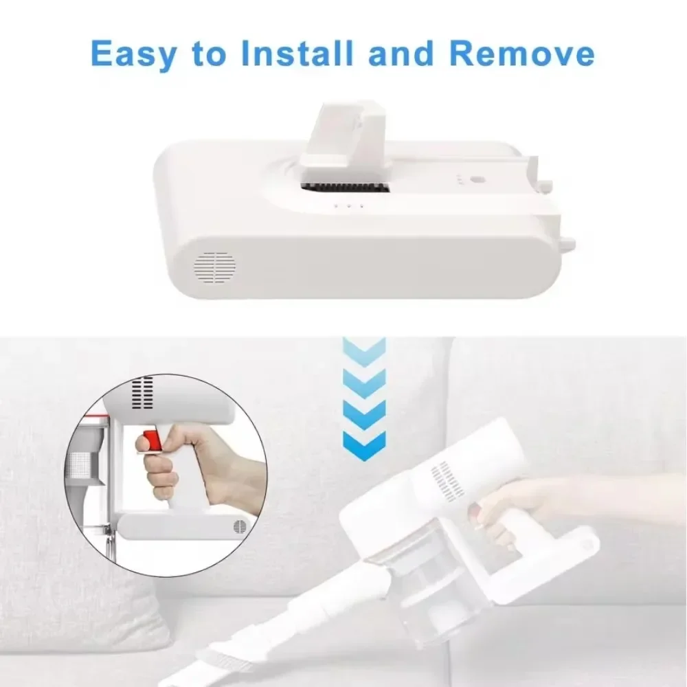 "قطع Batterie De Remplacement 5000mAh Li-ion Pour Dreame V8 V10Pro V9P XR، Aspirateur À Main Sans Fil، الأداء الأمثل"