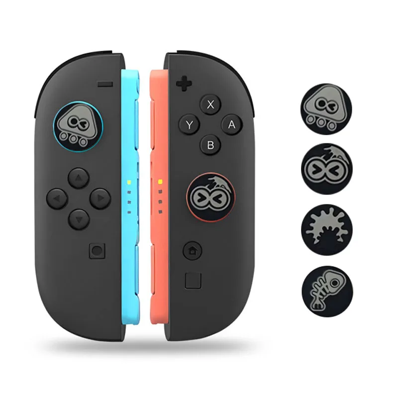 4pcs Soft Silicone Thumb Grips Joystick Cap Analog Stick Cover For Switch 2 Joy-con Controller Protection Game Accessories
