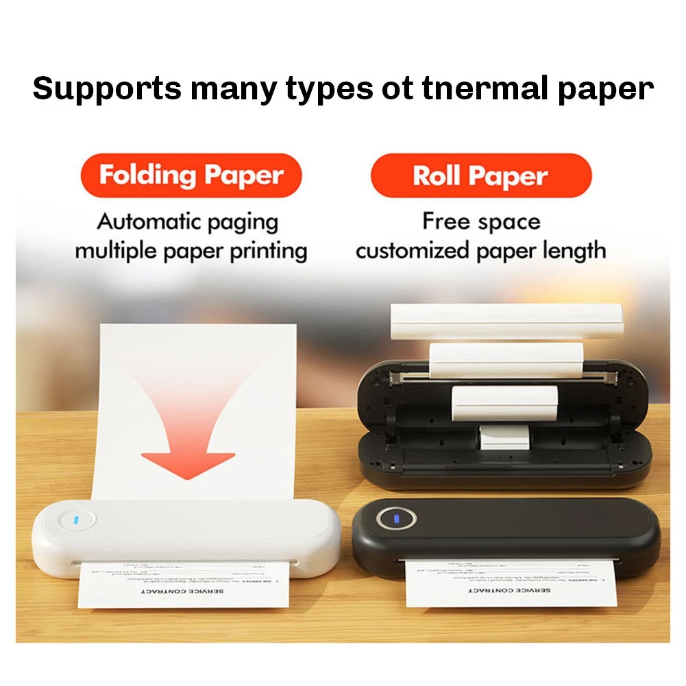

Portable A4 Thermal Printer Tattoo Inkless Printer Bluetooth For Learning Assistance Scrapbook