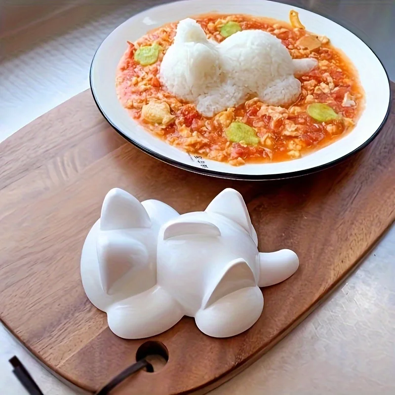 قطعة واحدة من قالب السوشي والبطاطس المهروسة البلاستيكي الآمن للطعام - مثالي للمطبخ وتناول الطعام