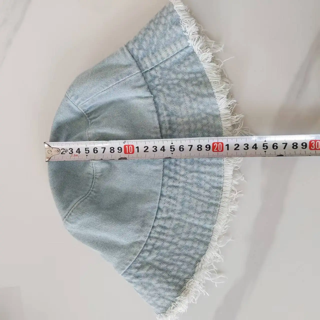 Unisex Trendy Autumn Solid Tassel Edge Washed Denim Summer Bucket Hat For Women Best Matched Sunshade Beach Fisherman Cap Gift