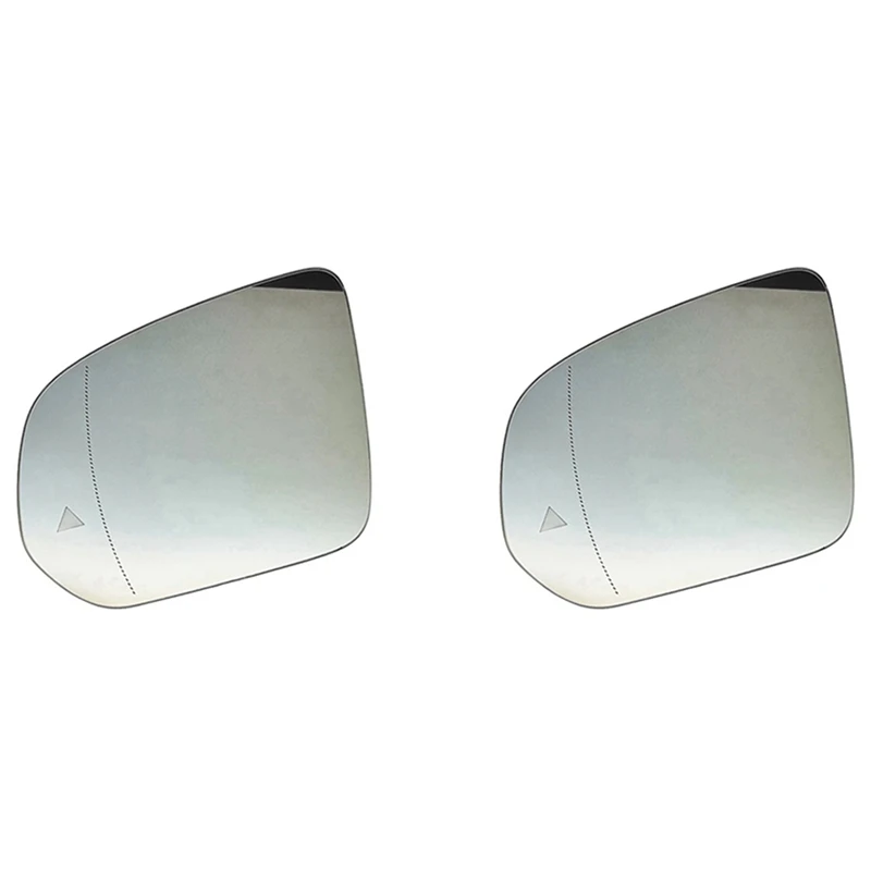 2X Car Heated Auto Blind Spot Rear Mirror Glass For Mercedes-Benz GLE W167 GLS 2020- G-Class W464 2019- Left