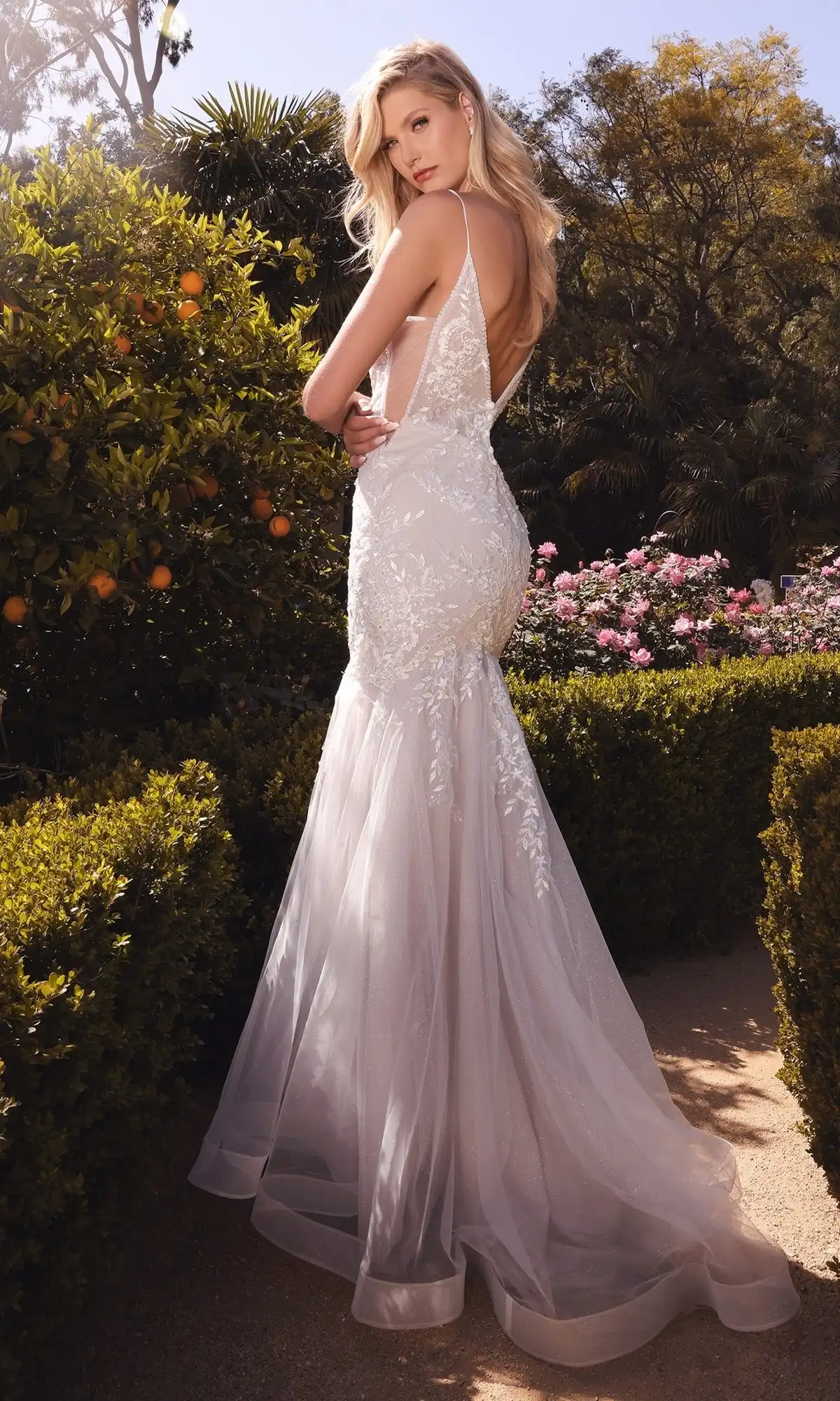 Robe de mariée en tulle à col en V, robe de patients blanc cassé, appliques en fibres, robes de Rhsirène, dos ouvert, longue soirée formelle, quoi que ce soit