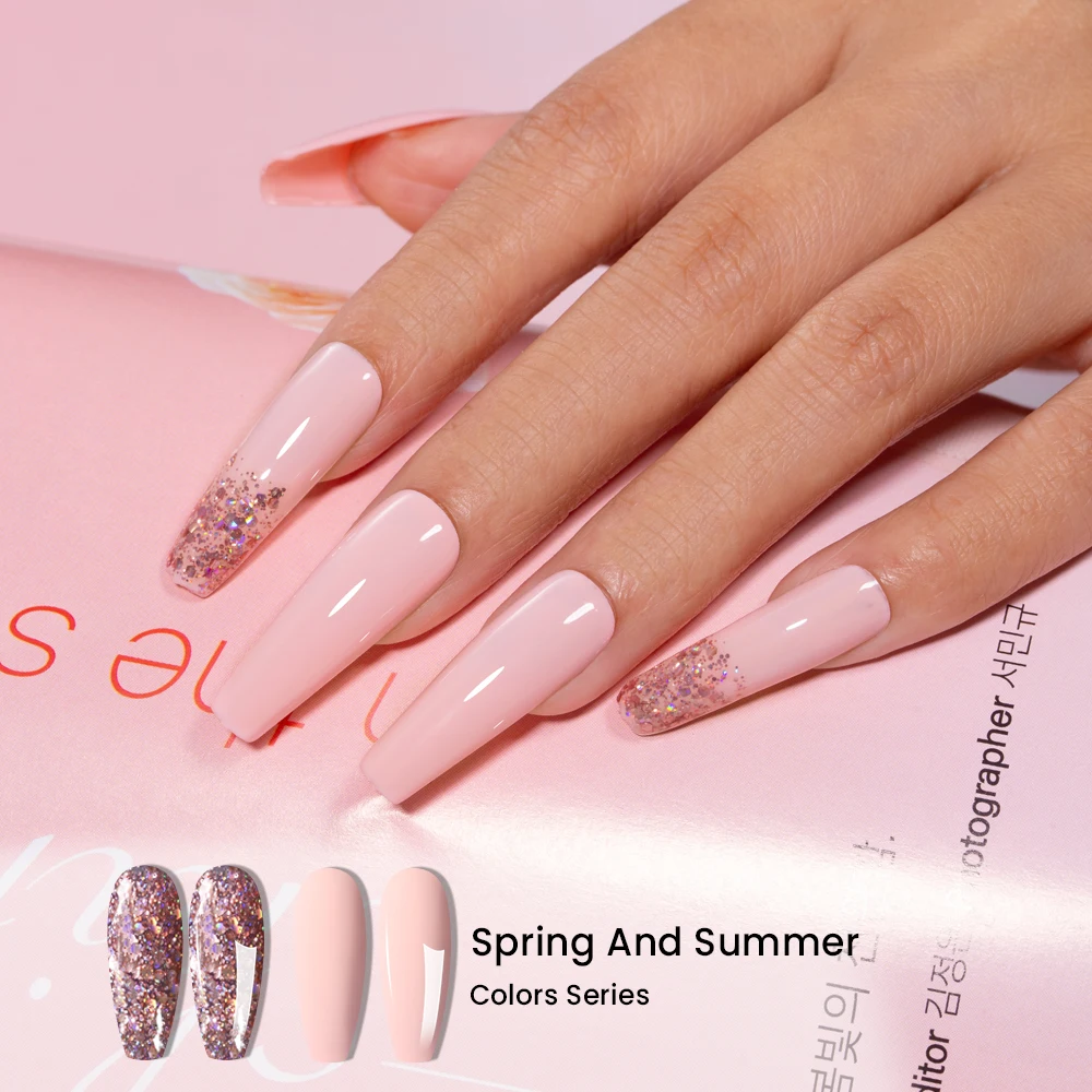 MAYCHAO 12ml Rainbow Gel Nail Polish Gel Semi Permanent Nail Gel Varnish Soak Off UV Gel for Base Top Coat For Nail Decorations