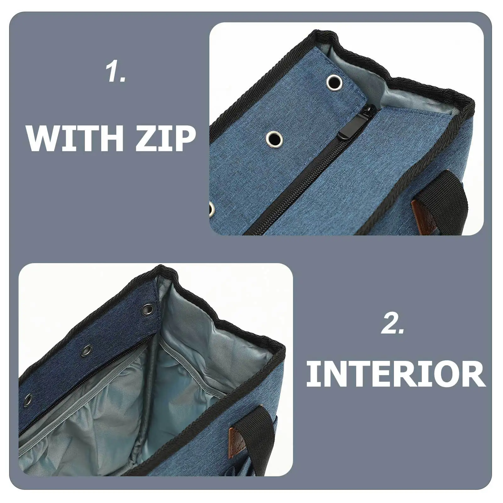 

Portable Yarn Bag Knitting Tool Organizer Large Capacity Crochet Storage Tote Bag for Wool Knitting Tool Organizer