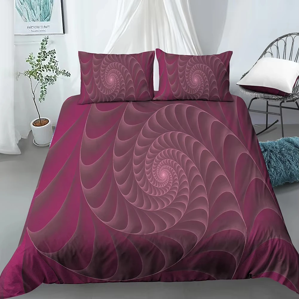 Geometric Duvet Cover Queen Twin Size Abstract Swirl Comforter Cover for Kids Adults Room Decor, Modern Minimalist Bedding Set