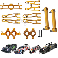 SG1603 SG1604 Metal Steering Link Rod Pull Rod Steering Cup Upper Lower Swing Arm Set UD1601 UD1602 SG-1603 SG-1604 RC Car Parts
