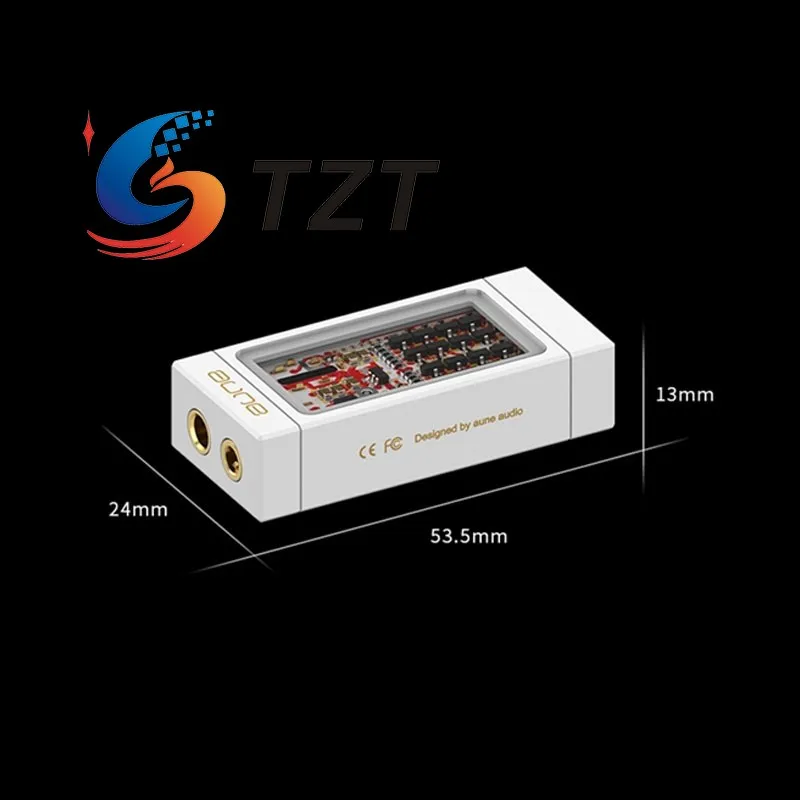 TZT AUNE Yuki جهاز فك ترميز صوتي HiFi محمول مكبر صوت ، بدون فقدان منفصل تمامًا متوازن ، 2xCS43198 DAC