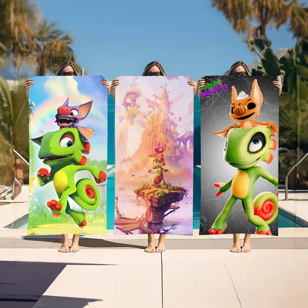 

G-Game Yooka-Replaylee Towel Beach Towel Large Size Outdoor Travel Camping Absorbent toallas Towels Summer Swimming