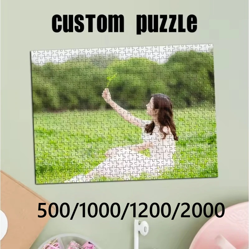Custom HD Print Photo Paper Jigsaw Puzzle 500/1000/1200/2000PCS Brain Exercise Stress Reducing Indoor Game for Adult Collectors