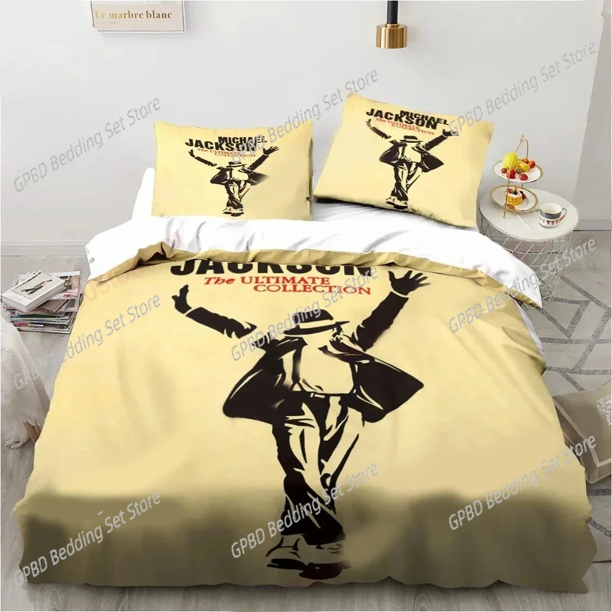 Michael Jackson 3D NEW Duvet Cover Pillowcase Bedding Set Adult Boy Girl Bedroom Decoration Children Single Double Large