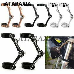 For 39mm-41mm Headlight Bracket Mount Clamp Fork Tube Light Holder Motorcycle Bobber Cafe Racer Universal Motorcycle Accessories