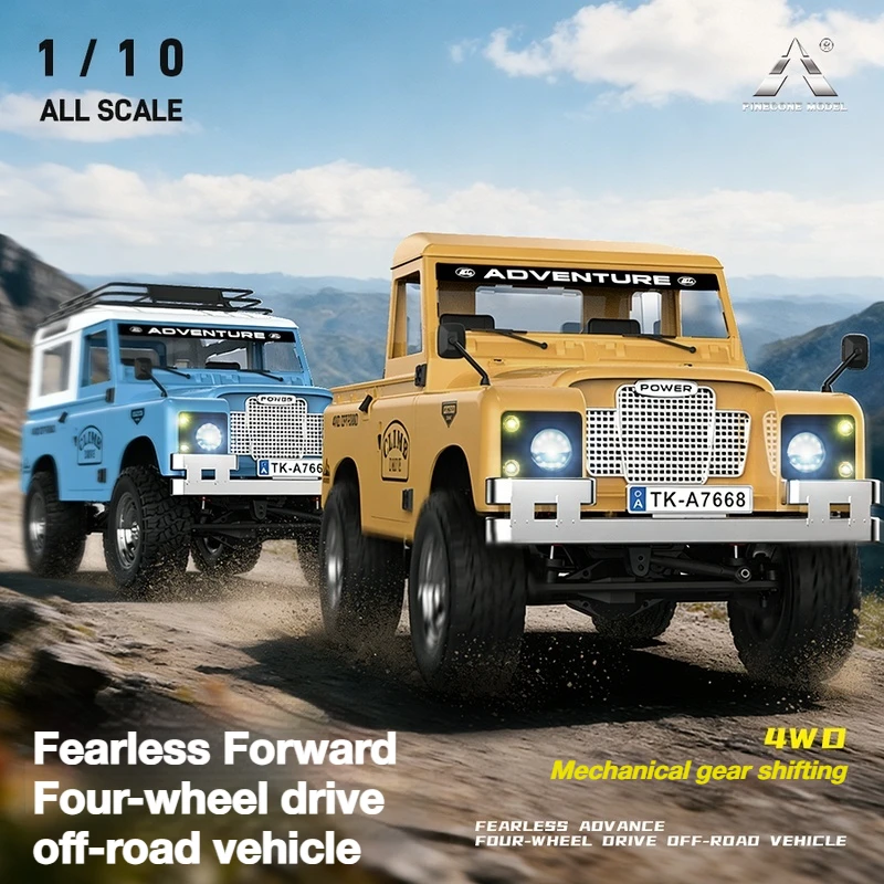 SGL'S New Land Rover Defender/Pickup 1/10 Electric Four-Wheel Drive Model Remote Control Climbing Vehicle Off-Road Vehicle RTR