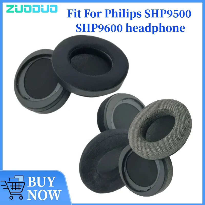 

ZUODUO Earphpads For Philips SHP9500 SHP9600 replacement Earpads headphones Earmuffs Mesh cloth Memory Covers Sponge Protein