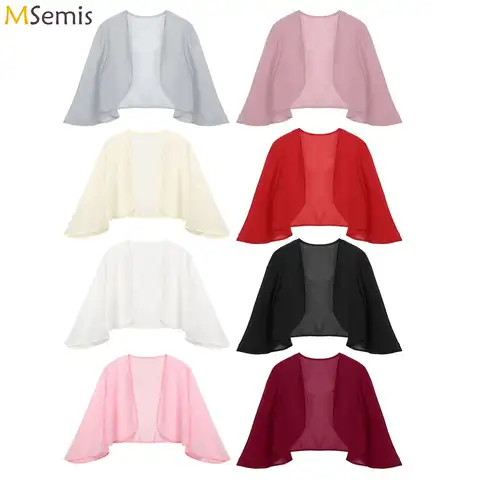 Cardigan en mousseline de soie à manches 3/4 pour femmes, veste BEmbed o, robe de fête de mariage élégante, couvertures de patients, enveloppes, châles, haussement d'épaules, été