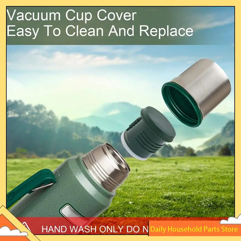 【Gran venta】 Tapón térmico de repuesto para tienda de piezas 5X para botella clásica de boca ancha con aislamiento al vacío 1,1 QT, 2 QT
