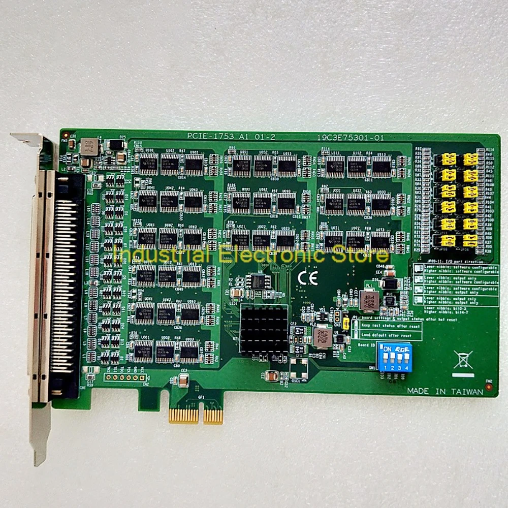 For Advantech 96-Channel Data Capture Card Digital Quantity I/0 Card PCIE-1753 A1 01-2