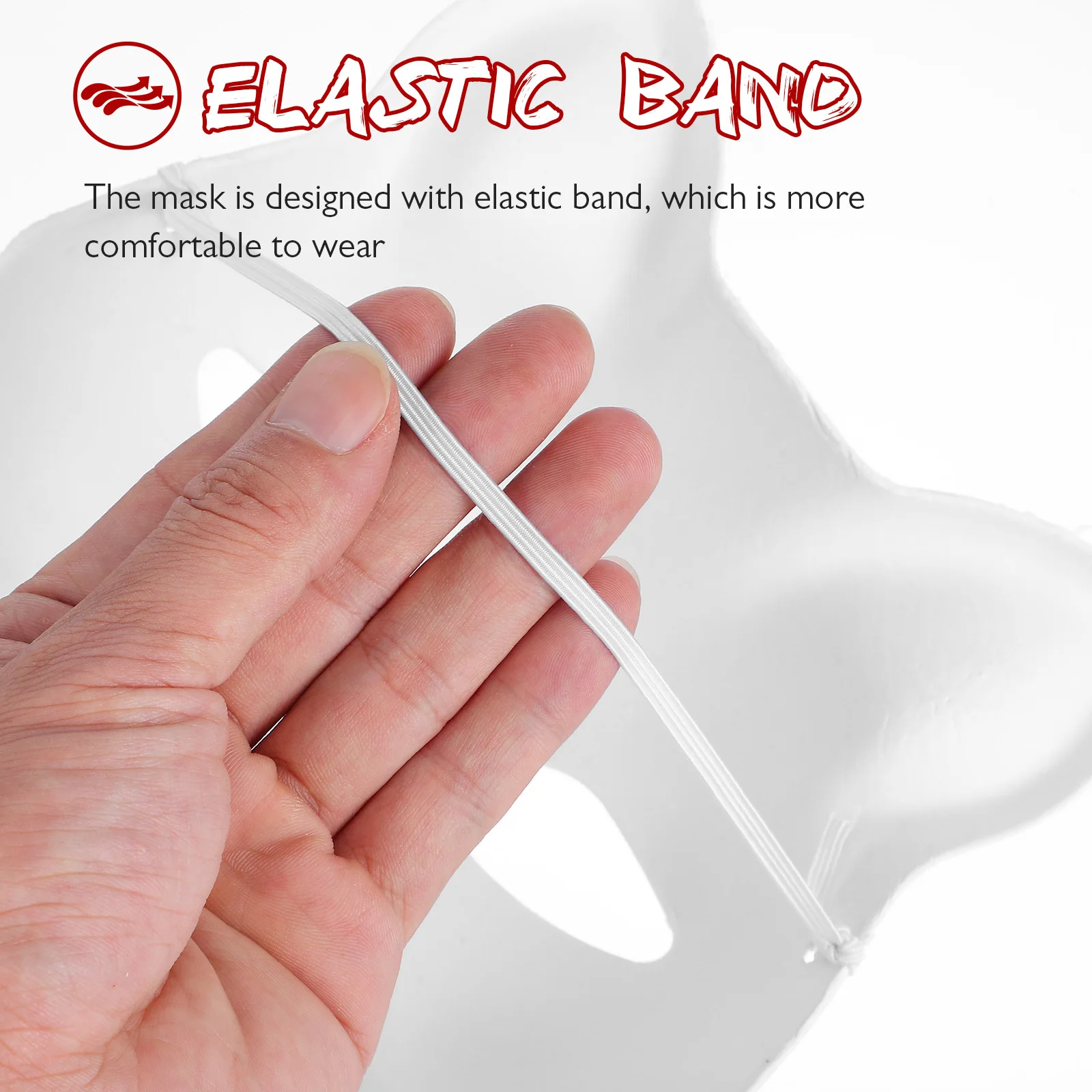 5 pièces bricolage masques vierges non peints papier blanc Halloween mascarade Costumes de fête pour adultes et enfants masque vierge masques de mascarade