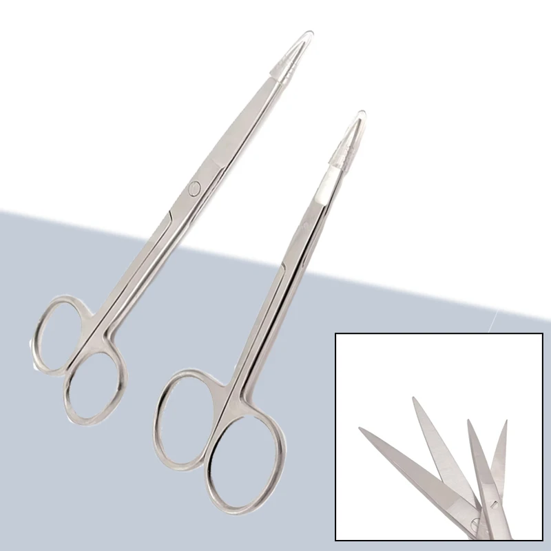 

Sterilizable Surgical Scissors Straight 125mm Stainless Steel Dental Medical Tool Precision Sharp for Suture Stitch Removal