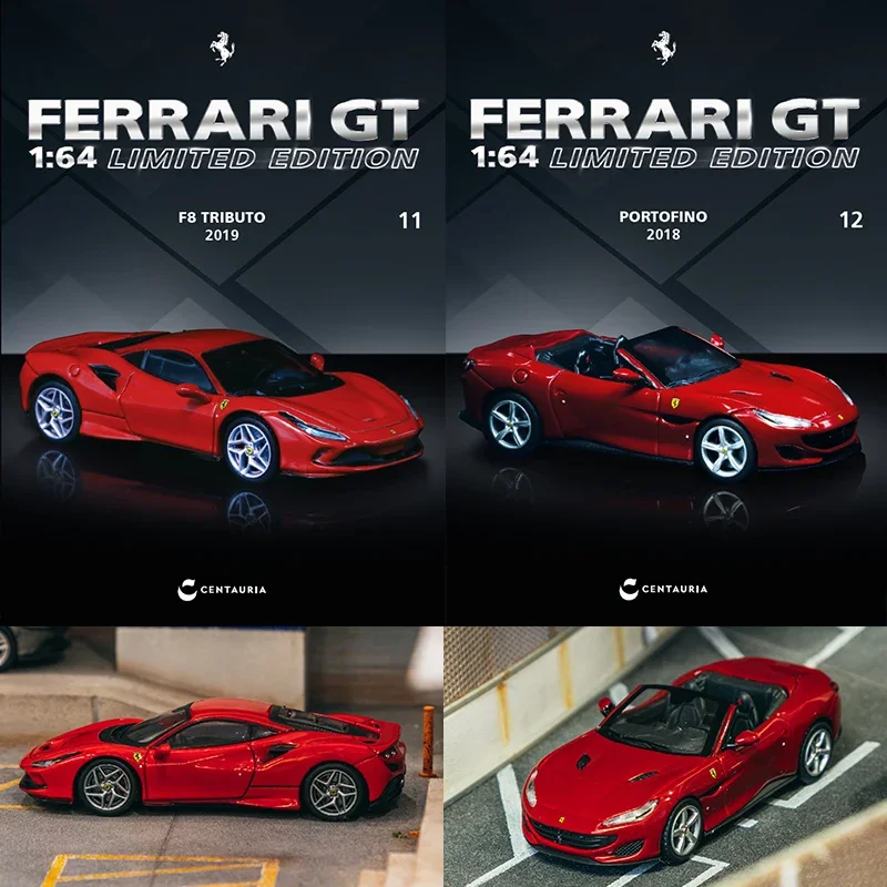 PreSale TW 1:64 FERRARI F8 TRIBUTO PORTOFINO Magazine Limited In Books Diecast مجموعة نماذج السيارة ألعاب Tarmac Works
