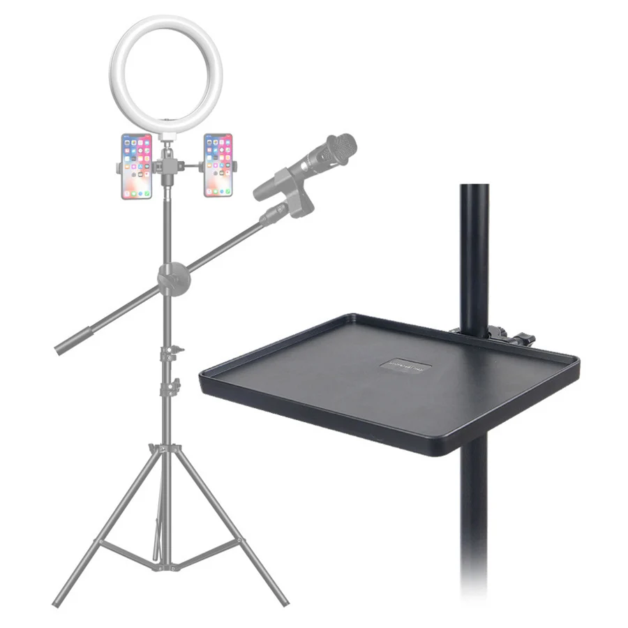 Soporte de plástico grueso para tarjeta de sonido, soporte para micrófono en vivo, abrazadera de Clip para teléfono móvil, accesorios de soporte para trípode en vivo