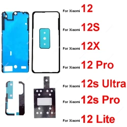 For Xiaomi 12 12X 12S 12 Pro Lite 12s Ultra Front LCD Screen Adhesive Back Battery Housing Cover Glue Tape with Rear Camera Glue