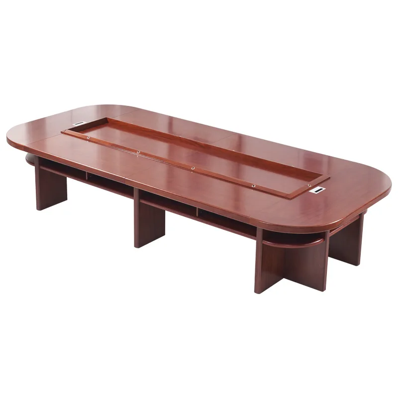 

Large oval meeting Chinese paint table