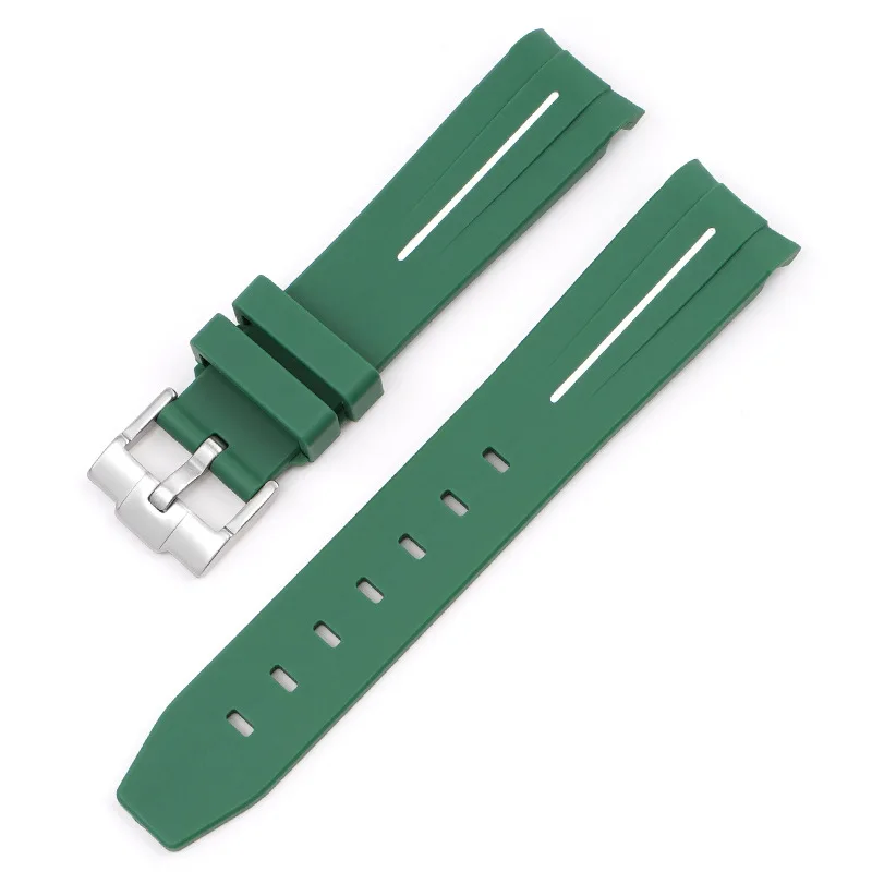 Silikon-Uhrenarmband für Omega X Swatch Joint MoonSwatch Planet, gebogenes Ende, TPU-Gummiband, Herren Damen Tauchsport-Uhrenarmband 20mm