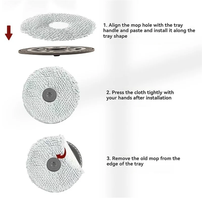 YCOC-Mop وسادة قوس عدة ل Dreame X50 / X50 Pro ملحقات المكنسة الكهربائية استبدال ممسحة القماش