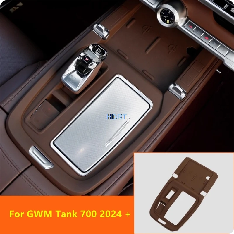 

Car Styling Center Console Gear Shift Lever Panel Dust Proof Cover Protector Decoration Accessories Fit For GWM Tank 700 2024 +