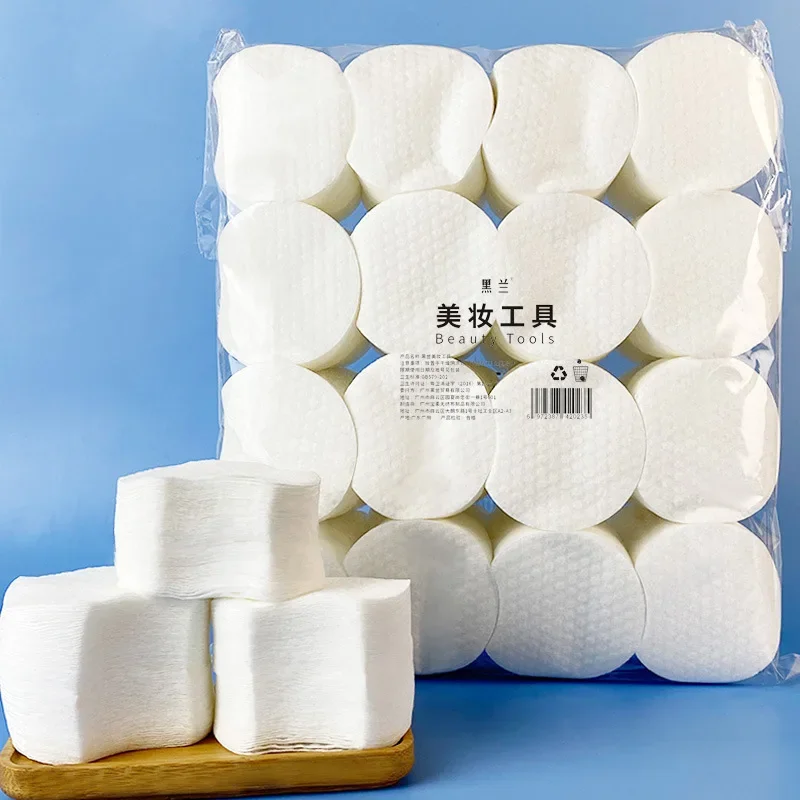 300-1800pcs แต่งหน้า Remover Pads Missing Corner Pearl รูปแบบผ้าฝ้าย Paddings ทําความสะอาดทุกวัน Facial เครื่องสําอางค์เครื่องมือ