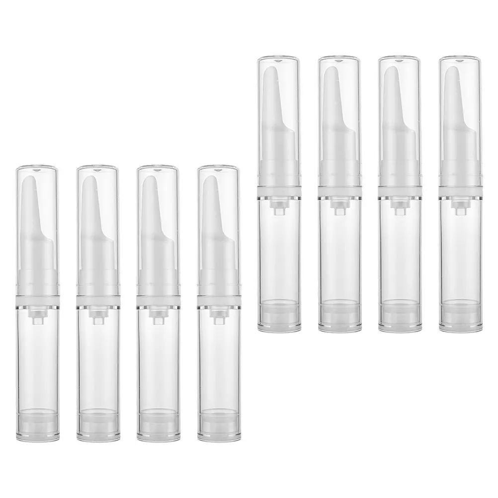 

8Pcs Eye Serum Bottles High-Quality Plastic Leak-Proof Travel Dispensers Clear Body Portable Durable Eye Serum Bottles