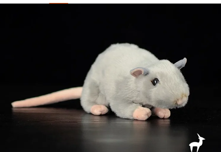 2024 Extra Soft Real Life Cute  Rat Plush Toys Realistic Mouse Stuffed Animals Toy For Children  Educational Toys