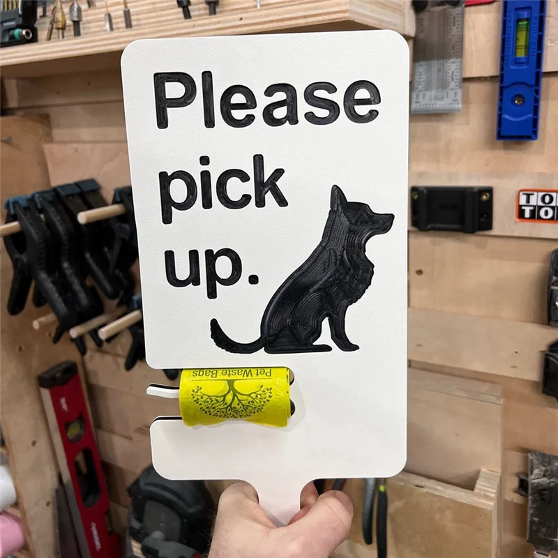 ABFY-panneau de ramassage de caca d'extérieur, panneau de rappel de nettoyage de caca d'animaux de compagnie, panneau d'avertissement de pelouse, panneau de piquets en bois pour protéger la pelouse