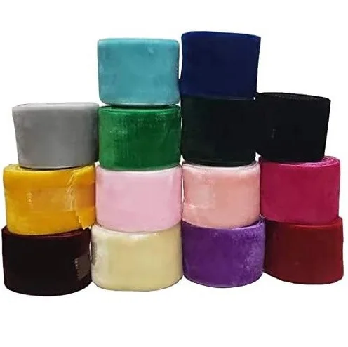 10Yards*2Roll. 17Colors New High Quality DIY Christmas Velvet Ribbon Gift Packaging Bow Christmas Tree Decoration Ribbon Roll