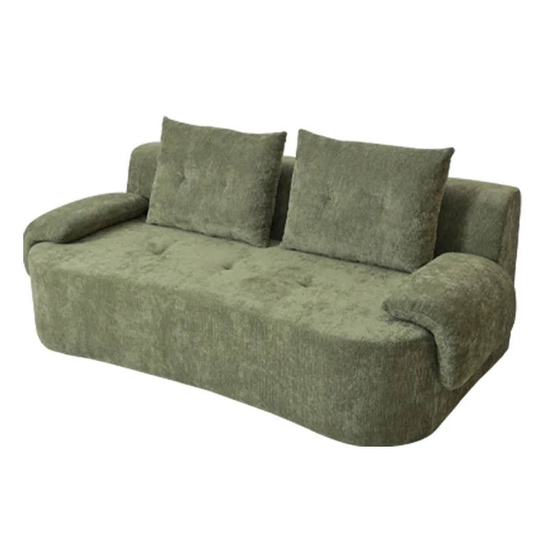 

High Density Sponge Flannel Cover Modern Simplicity Design Two Seat*Full Compression Sofa Foshan Furniture Factory No Skeleton