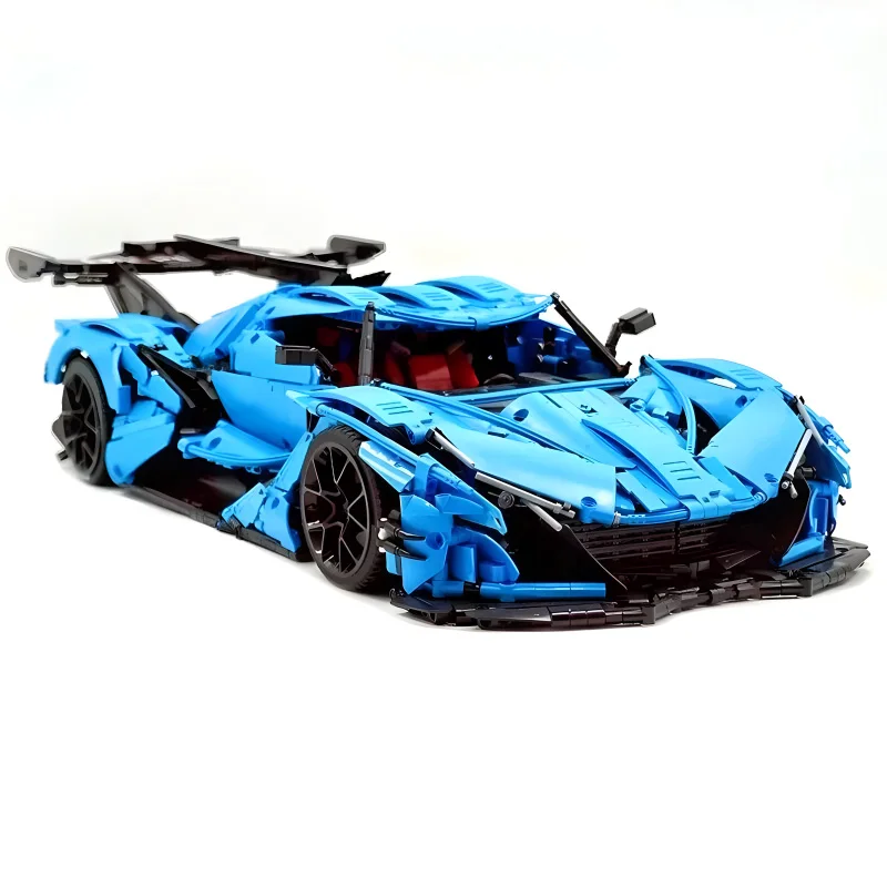 New MOC-C64003 Technical Super Sports Car Hypercar Model Building Blocks Bricks Puzzle Educational Toys Christmas Gifts For Kids