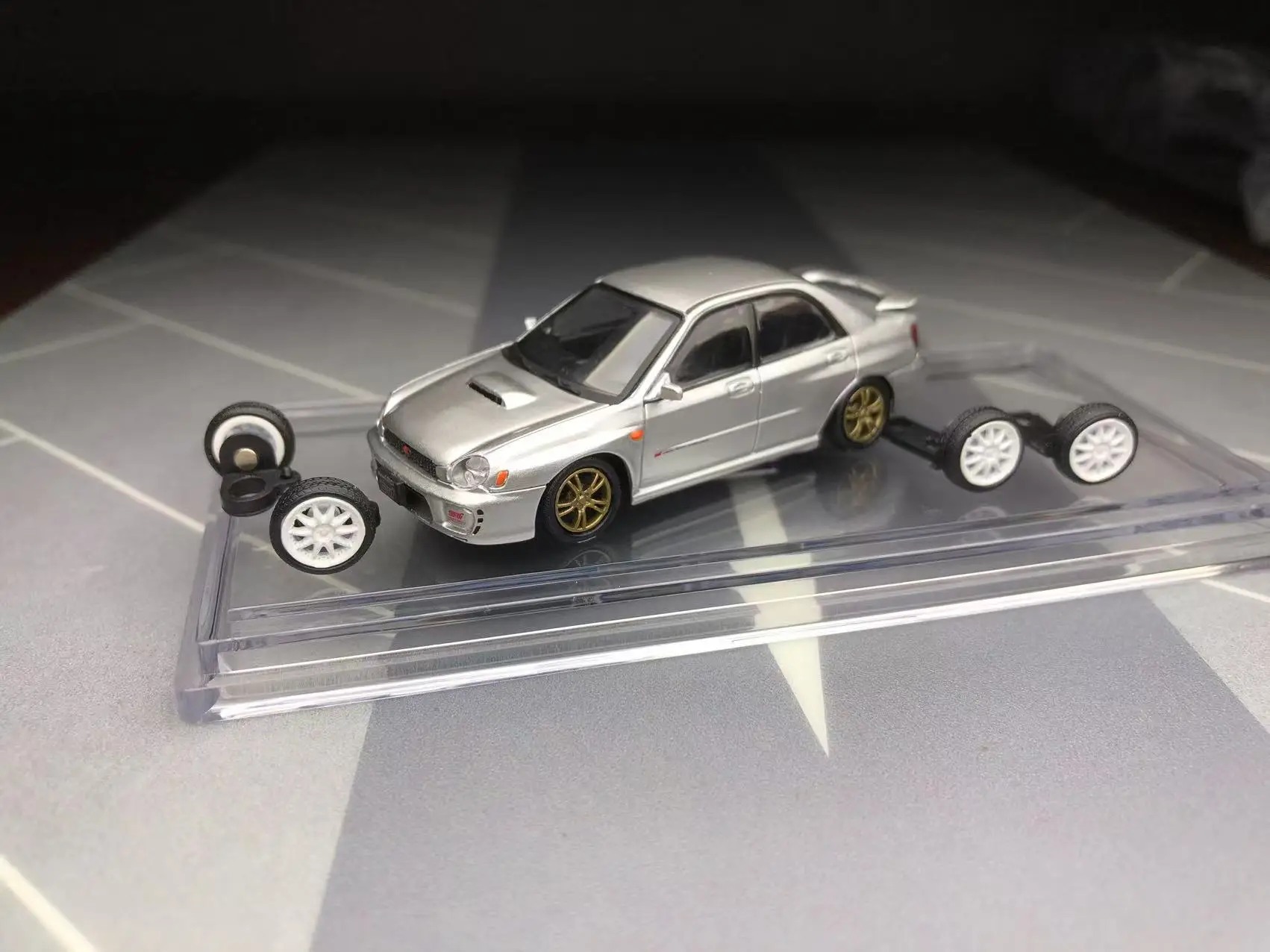 BM Creations 1:64 2001 Impreza WRX STi Diecast Diecast Model Car Collection Limited Edition Hobby Toys