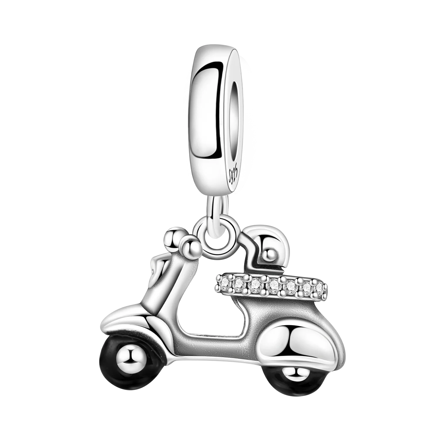 Women's 925 Sterling Silver Motorcycle Charms Bead