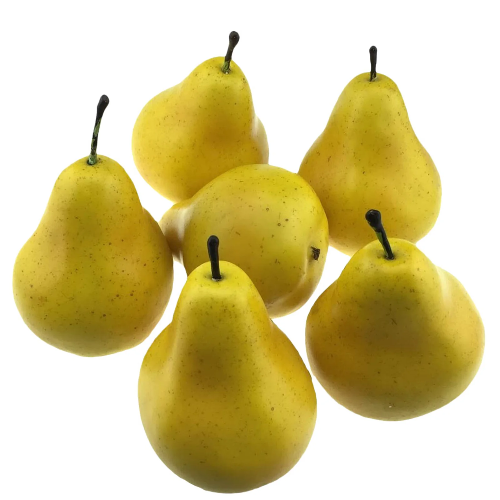 

6 Pcs Simulated Pear Decoration Decorations Fake Artificial Fruit Simulation Fruits Funny Pears for Lifelike Statue Realistic